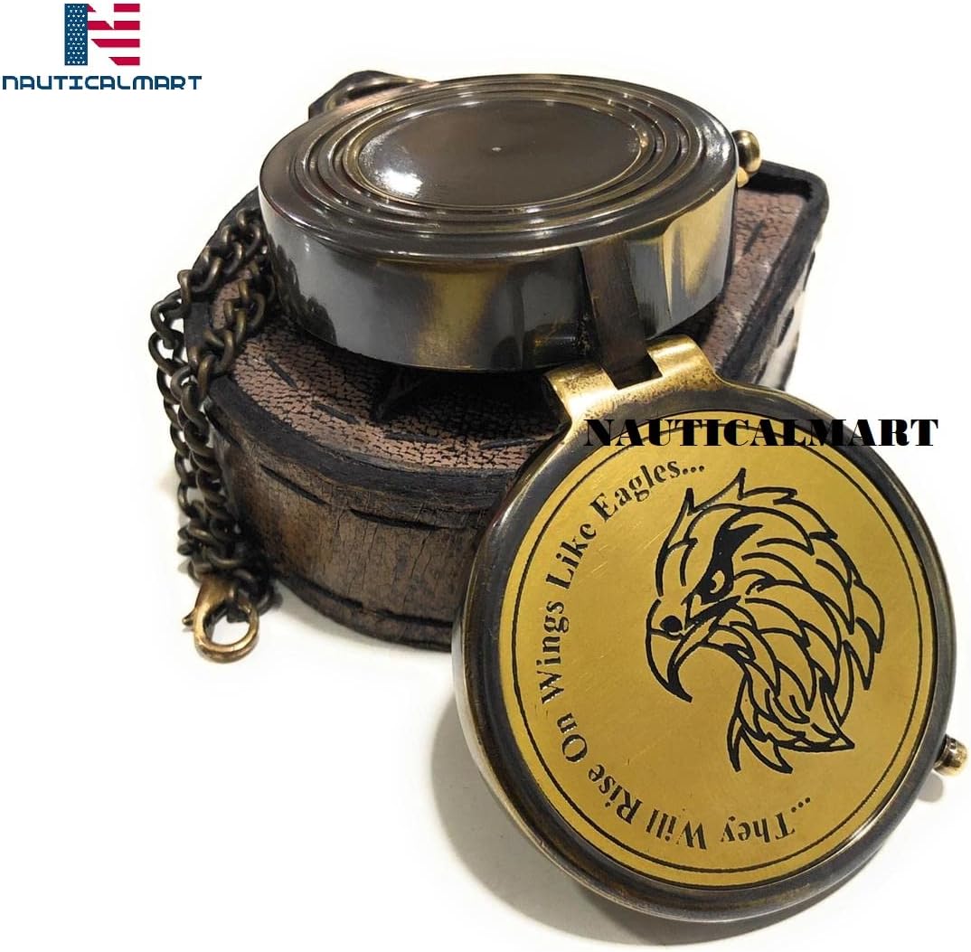 Eagle Compass Gift Compass with Leather Case, Eagle, Scaut of America, Graduation, Eagle Ceremony