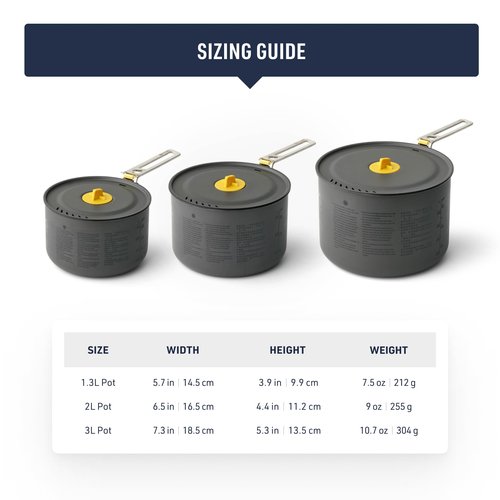 Sea to Summit Frontier Ultralight Camping Cooking Pot, 2 Liter