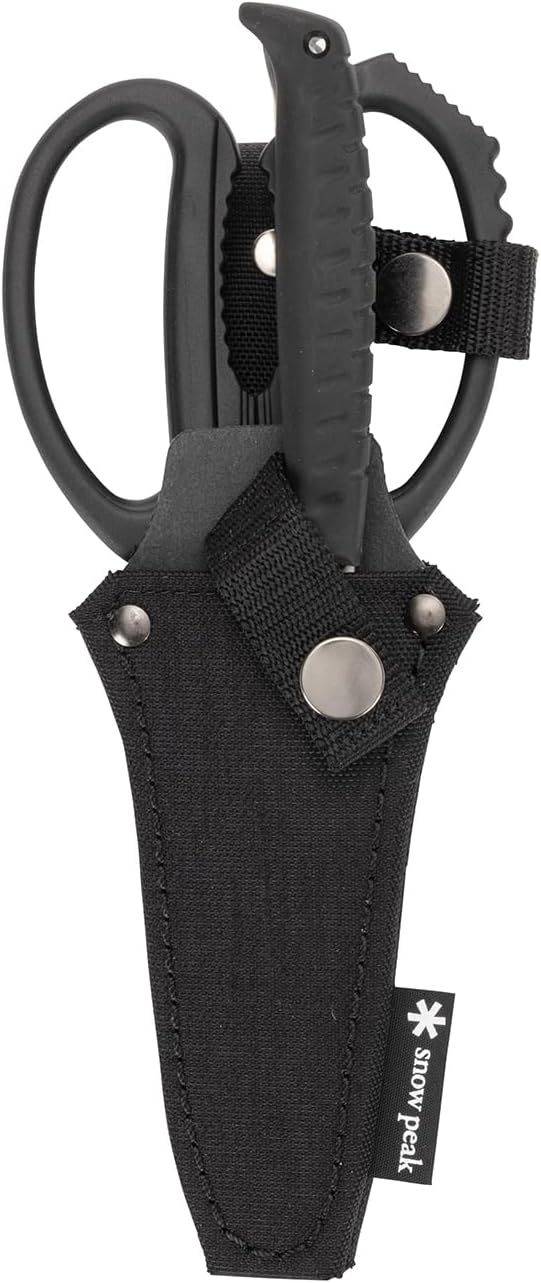 Snow Peak Kitchen Scissors Set - Garlic Press, Bottle Opener, Meat Tenderizer, Nut Cracker