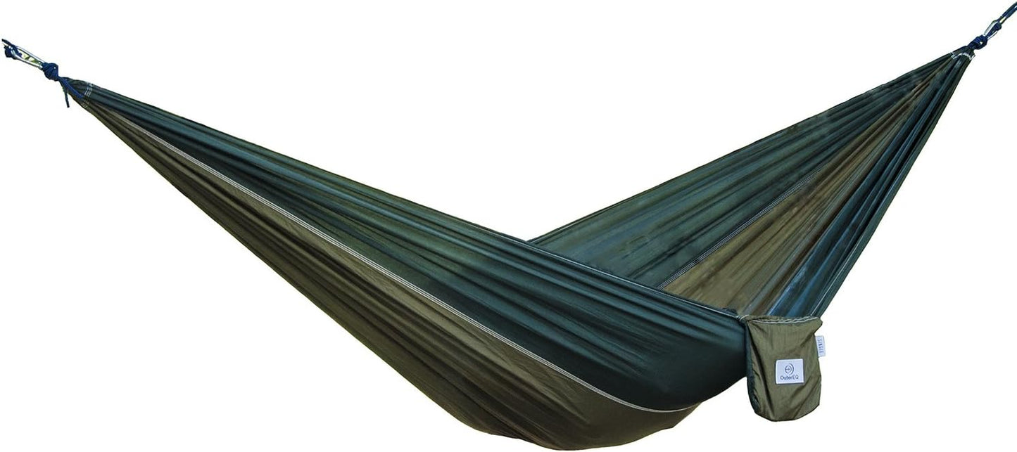 Portable Nylon Fabric Travel Camping Hammock Light Blue/Blue