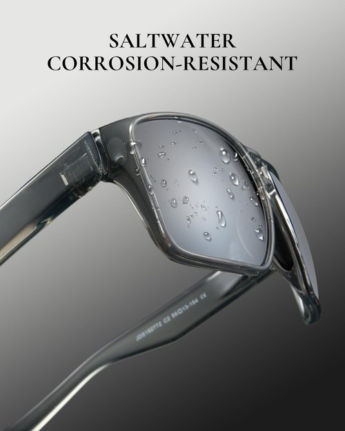 Marino Bonatti Square Sunglasses for Men Polarized UV400 Protection Mens Shades for Sports Outdoors Driving Fishing Hiking