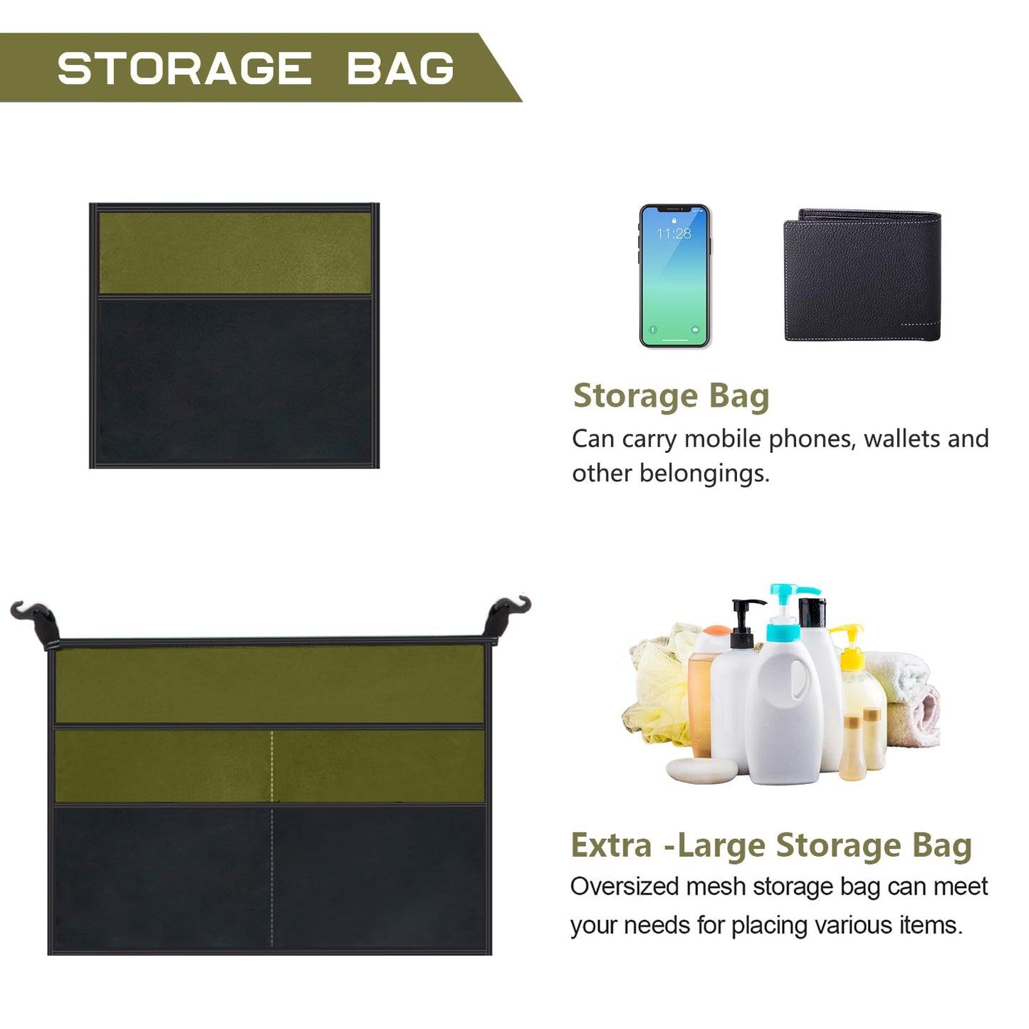 BRIAN & DANY Pop Up Shower Tent, Portable Changing Tent with Rain Shelter & Windows, Privacy Camping Tent for Hiking Beach, UPF 50+ & Waterproof, 47.2" x 47.2" x 74.8", Olive Green