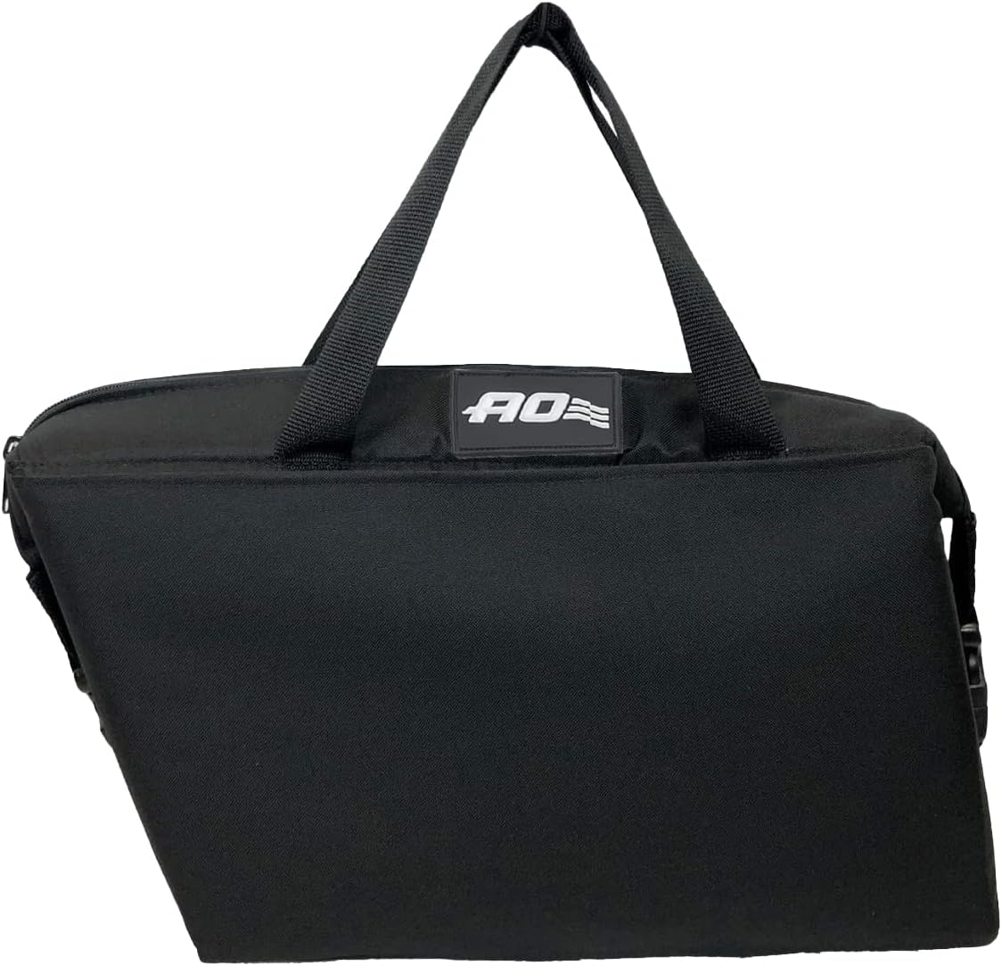 AO Coolers Motorcycle Saddle Bag Soft Coolers, 15-Can Capacity, Black