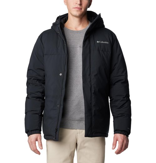 Columbia Men's Aldercrest II Down Hooded Jacket, Black, XX-Large