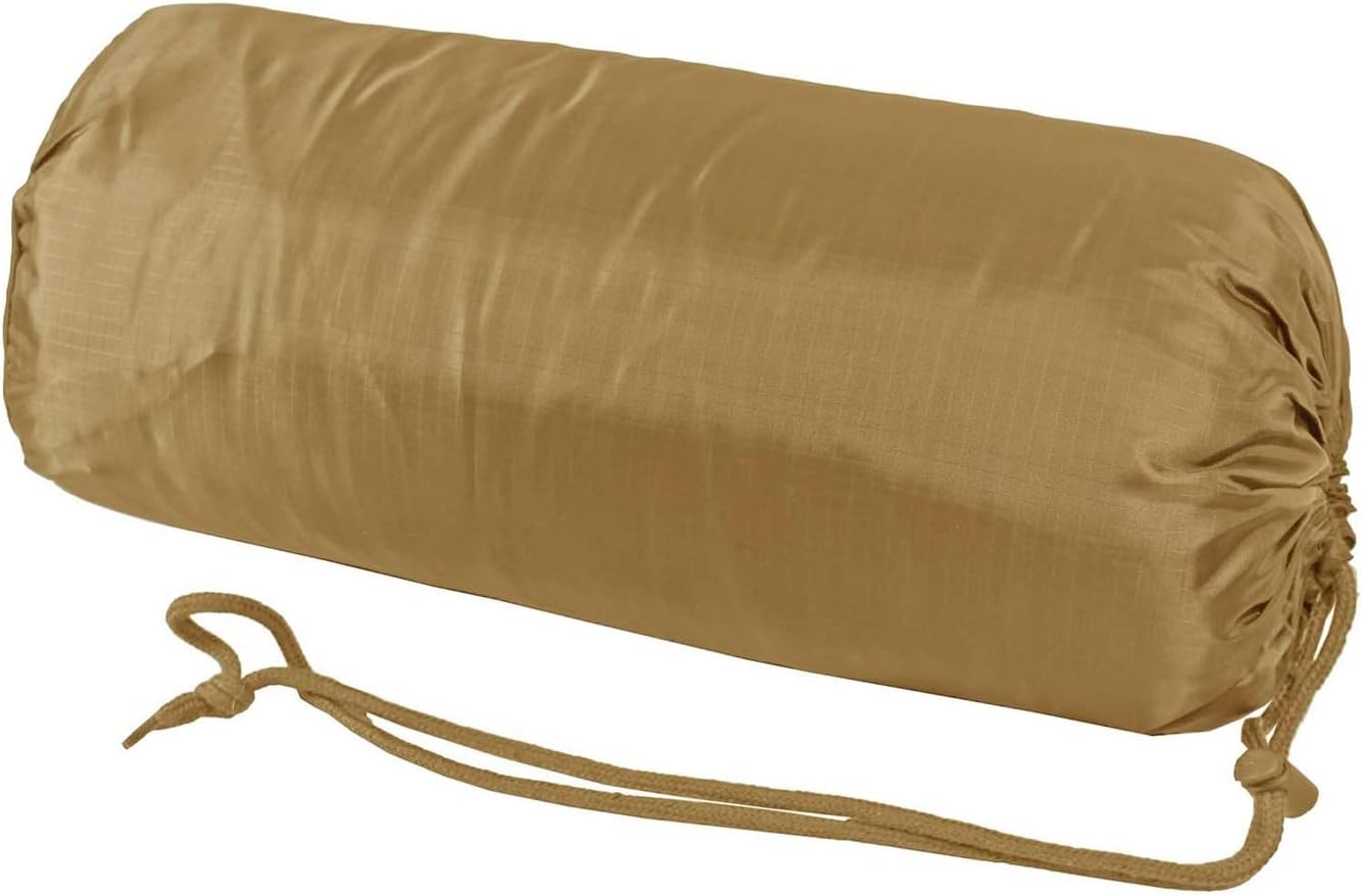 Mil-Tec Ripstop Poncho Liner - Lightweight Portable Durable Polyester Versatile Poncho Liner - Can be Used as Comforter, Blanket, Ground Mat, Sleeping Bag - Carry Bag Included - Flecktarn