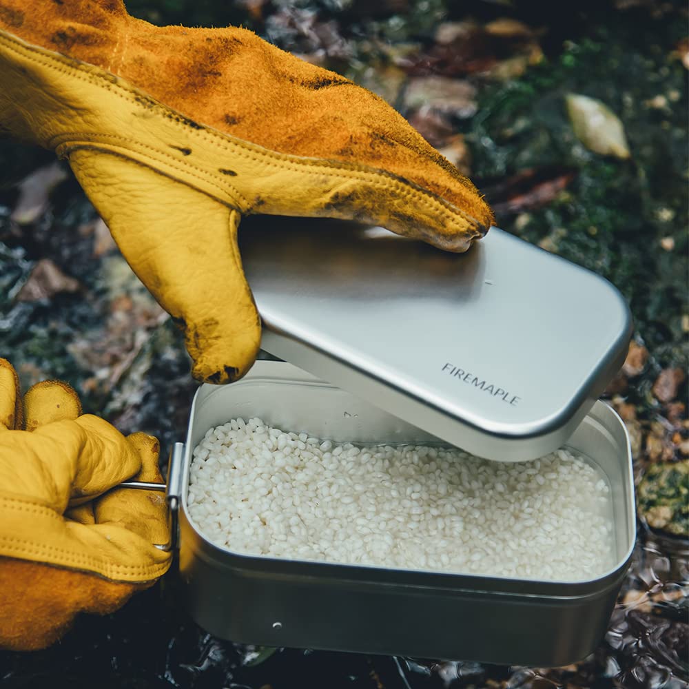 Fire-Maple Frost Bento Lunchbox Fast- Heating Camping Bowl, with a Foldable Handle(800ml), self reliance outfitters, ideal for travel, outside, camping
