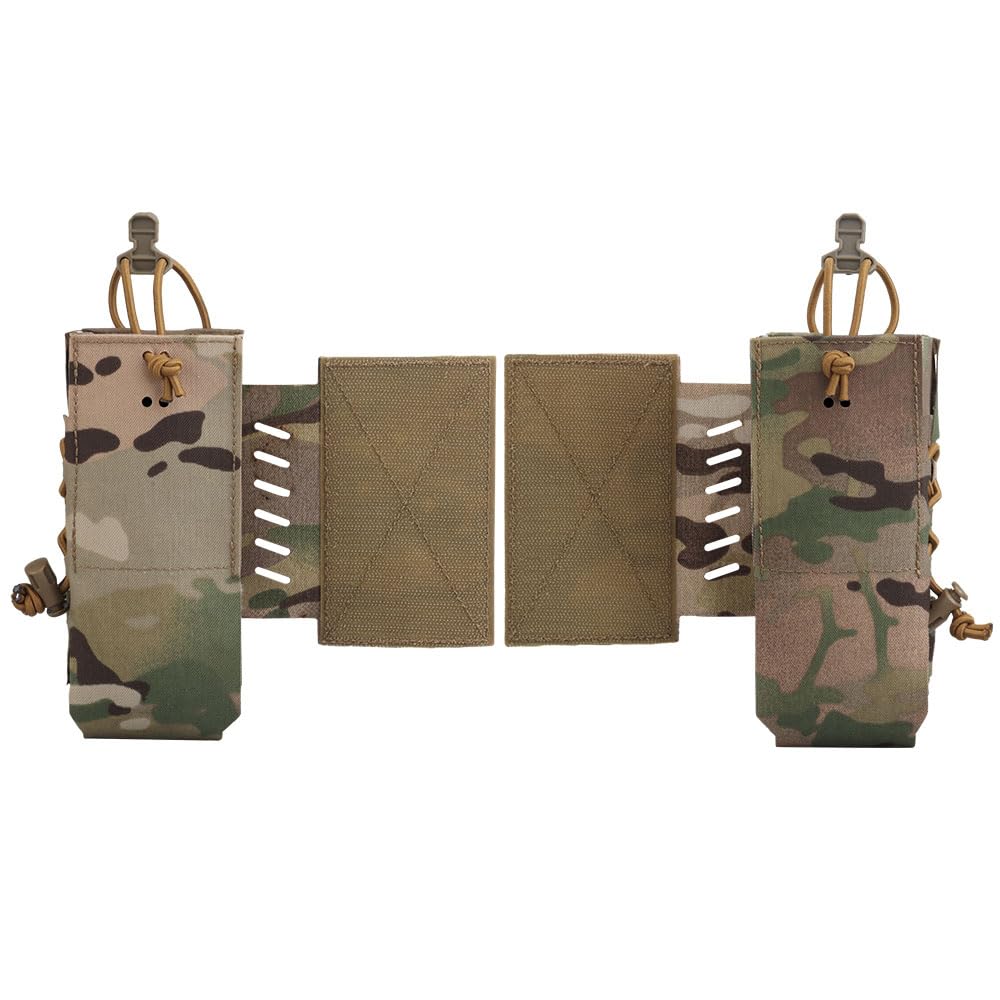 2Pcs Tactical Radio Pouch Holster, for AN/PRC148.152.163,Side Expansion with Hook and Loop,for Attach ToTactical Equipment Vest