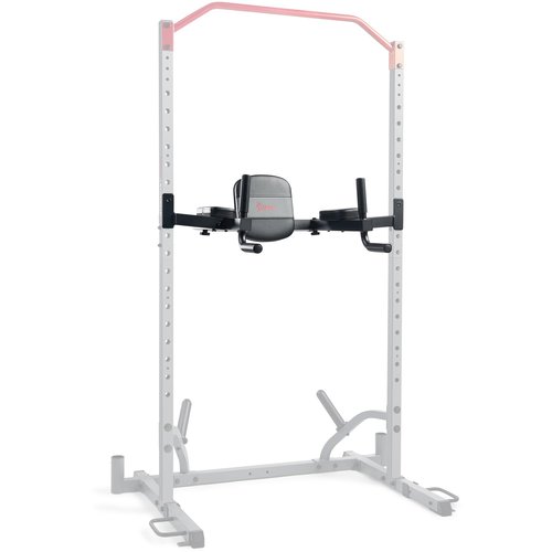 Sunny Health & Fitness Captain's Chair Adjustable Multi-Function Dip Station, Push-Up, Leg Raises & Core Workout Attachment with Adjustable Height - SF-XFA008