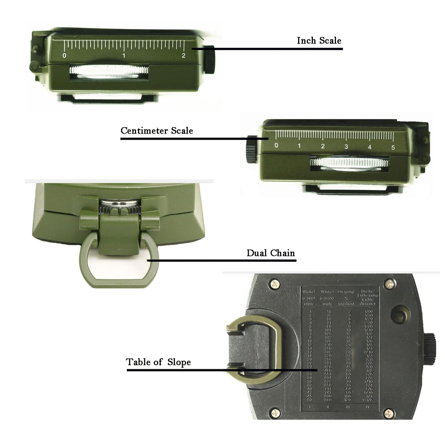 Compass, Hiking Compass for Survival with Lensatic – Waterproof Durable and Pocket-Sized