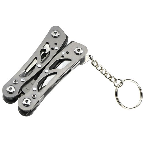 Small Multitool Pliers,Outdoor Pocket Multitools Mini Pliers,Best Gifts for Mens, Boys, Birthdays, Christmas, Friends, 15 In 1 Stainless Steel Accessible Tools(Grey)