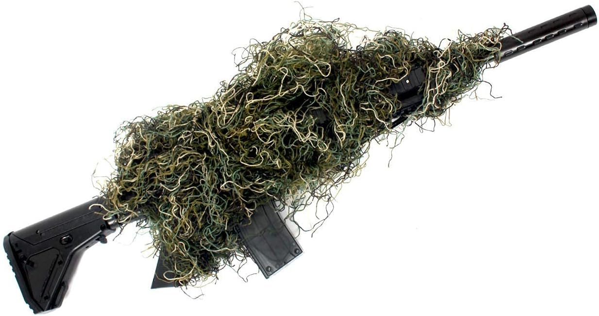AUSCAMOTEK Ghillie Suit for Hunting Camouflage Suit Hunting Gilly - Green