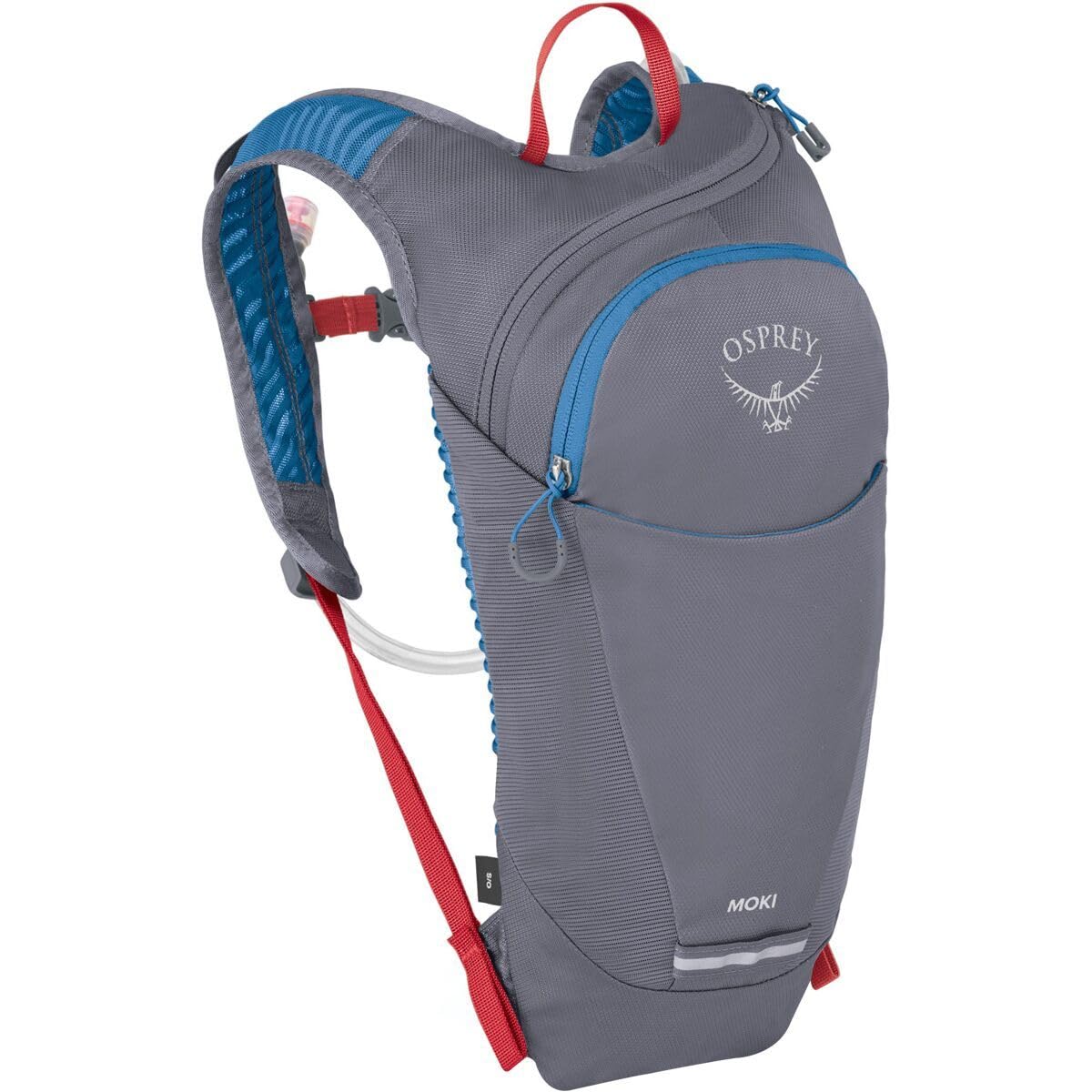 Osprey Moki 1.5L Kids' Biking Backpack with Hydraulics Reservoir, Tungsten Grey