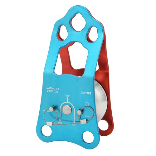 Camnal 40KN Rock Climbing Pulley Fixed Side Single Sheave Pulley for High Altitude Traverse and Hauling Gear, Ideal Outdoor Survival Tool, Hauling Pulley for Climbing Enthusiasts