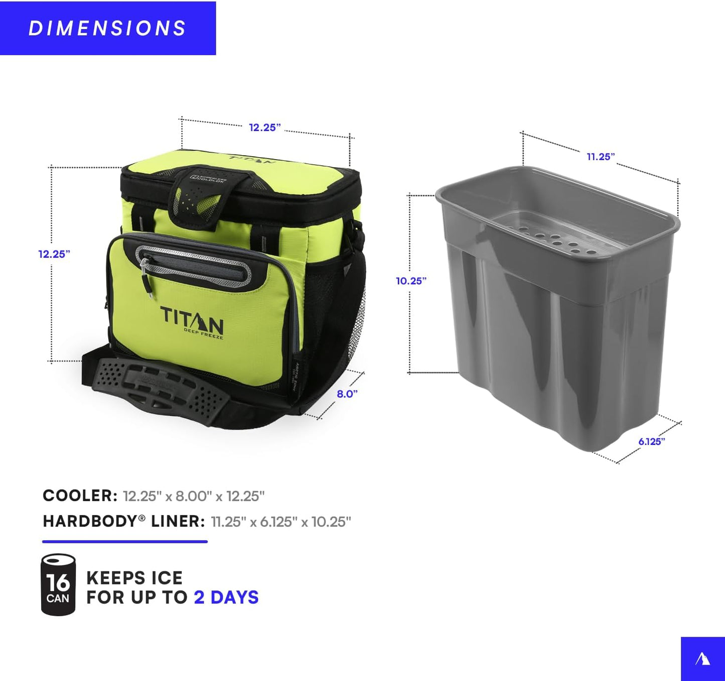 Titan by Arctic Zone 30 Can Zipperless Soft Cooler with HardBody Liner