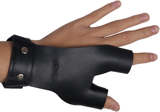 TOPARCHERY Archery Hand Guard Protector Shooting Glove Black for Left Hand (Black)
