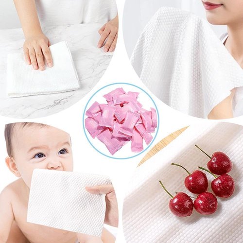 tianyamingyue 30 Pcs Compressed Towels Portable Mini Face Towels Reusable Coin Tissues for Outdoor Sports Home Beauty Candy Size Compressed Towel