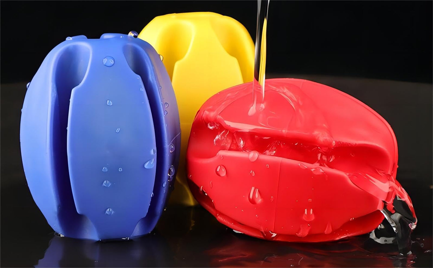 10Pcs Silicone Fishing Rod Holder Straps, 5 Hole Portable Fishing Rod Fixed Ball, Rubber Fishing Pole Clips Fly Fishing Accessories, Blue