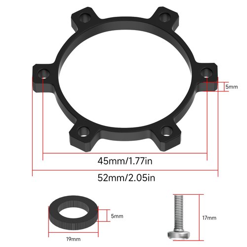 GRQUSTO Front Bike Boost Hub Adpater Conversion, Convert 100mm to 110mm