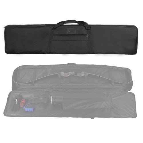 SPG Archery Recurve Bow Case for Longbow and Traditional Bow, 2 Sizes Longbow Bag Full Length Traditional Recurve Bow Cases for Youth and Adults with Pocket to Store Arrow Quiver (68 Inch)
