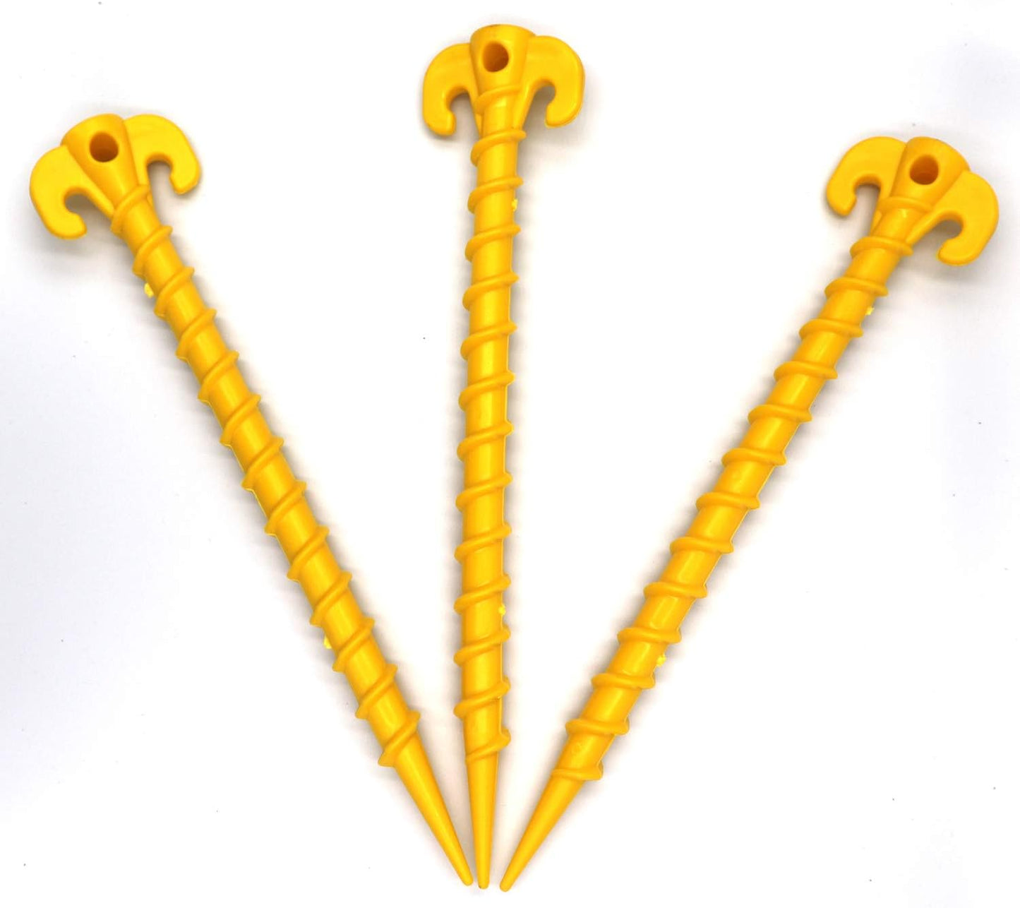 FGen 10pcs Threaded Nail Plastic Nail Tent Tent Canopy Picnic Mat Nail Stability Spiral Screw Assembly