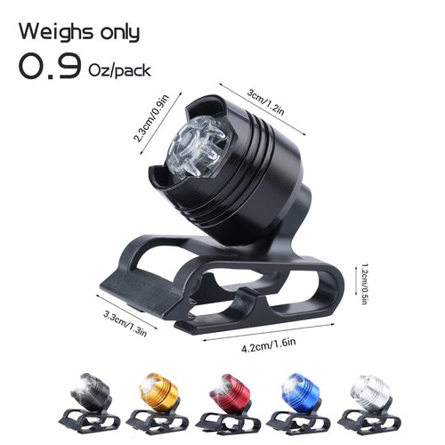 outtip Runner Running Lights, 2pcs IPX5 Waterproof Shoe Headlights, Walking at Night Light for Running Shoes & Croc - for Dog Walking, Camping, Jogging, Suitable for Kids & Adults (Yellow)