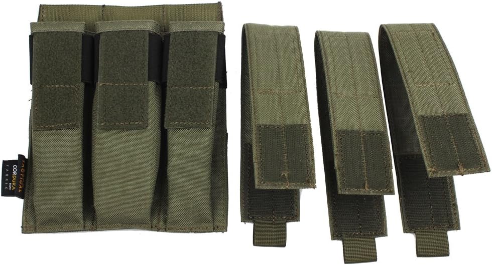 Tactical Molle Magazine Pouch, Kriss Tactical Pistol Triple Mag Pouch, Multi-use