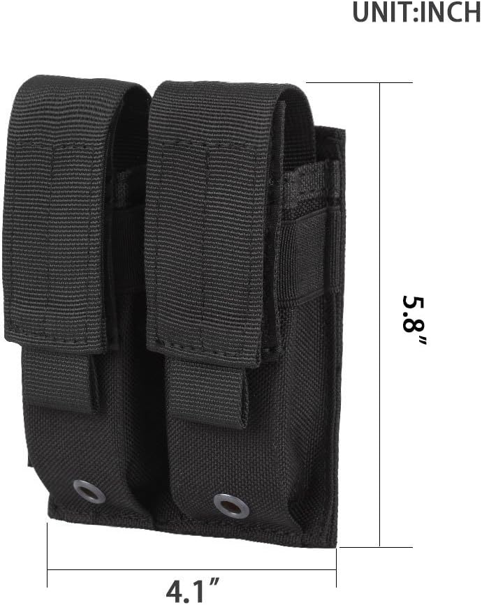 EXCELLENT ELITE SPANKER Molle Single/Double Pistol Mag Pouch Tactical Magazine Pouch Tool Organizer Holder
