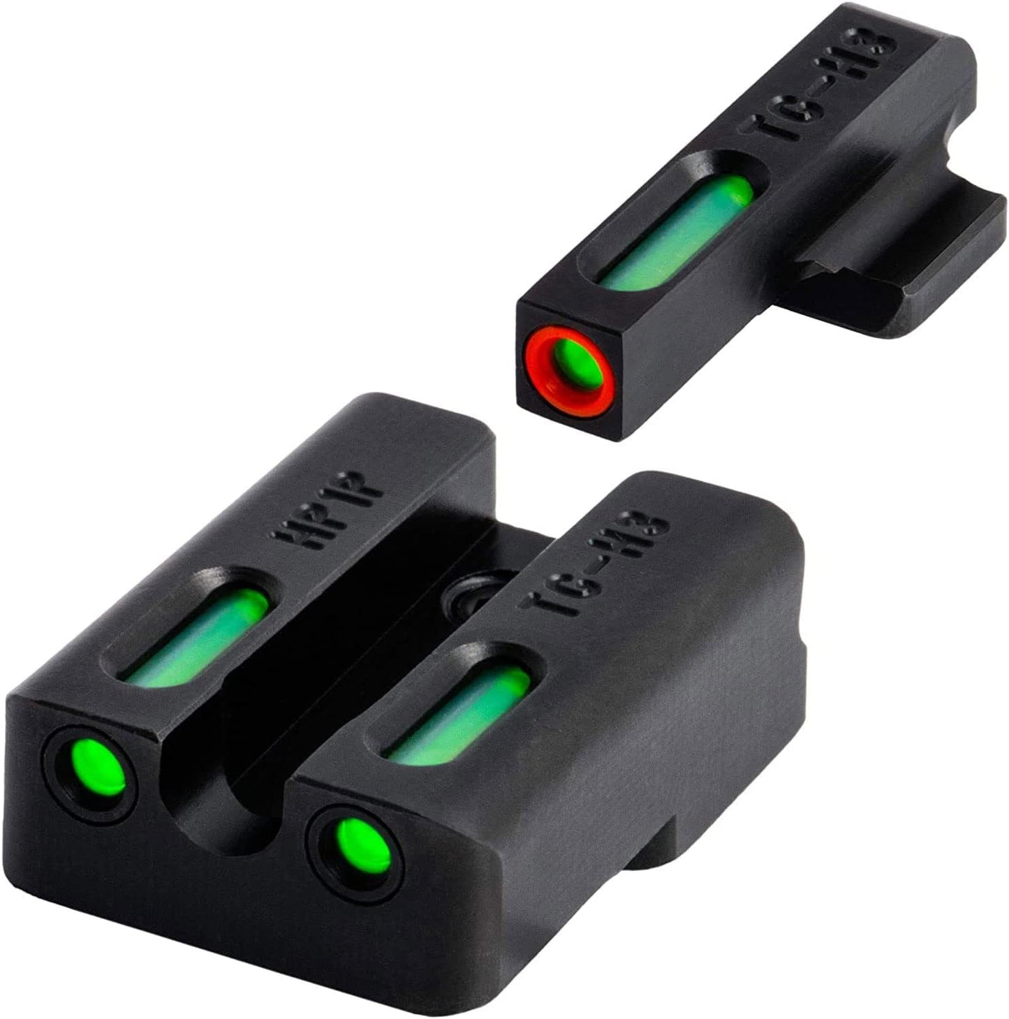 Truglo TFX PRO Night Sight for Handguns - Glowing Tritium & Fiber Optic, Compact & Durable