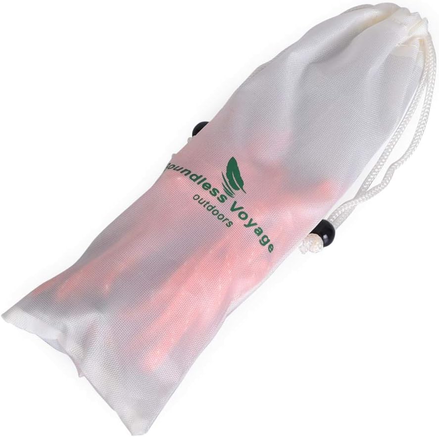 iBasingo 8pcs/lot Titanium Alloy Pegs 16.5cm Camping Tent Stakes Portable Tent Nails for Picnic Hiking Backpacking Ti4005P