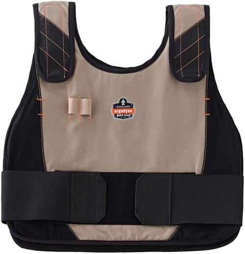 Ergodyne unisex adult + Premium FR Phase Change Cooling Vest Packs, Orange, Small-Medium US