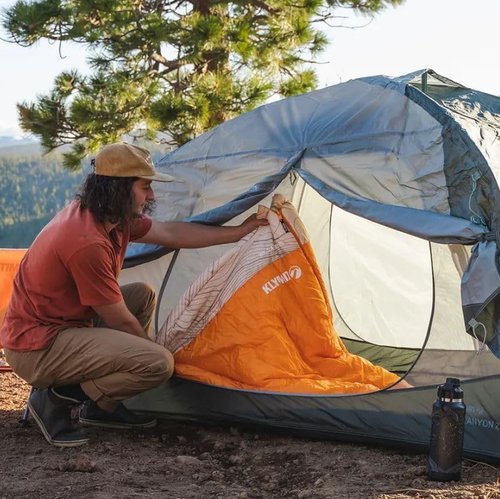 Klymit Cross Canyon 2-Person Free Standing Tent for Camping, Backpacking, and Hiking - Limited Edition Navigator Night Sky Design