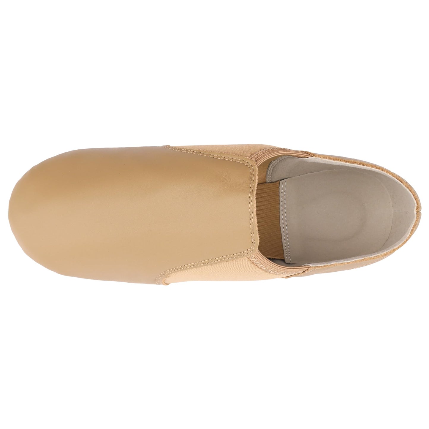 Linodes (Tent Leather Upper Jazz Shoe Slip-on for Women and Men's Dance Shoes Brown 13M