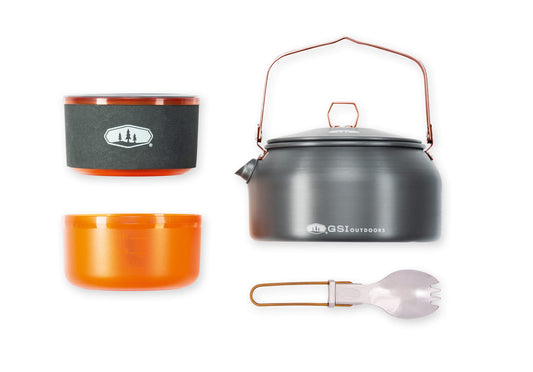 GSI Outdoors Halulite Ketalist, Ultralight Backpacking Kettle and Eating Set