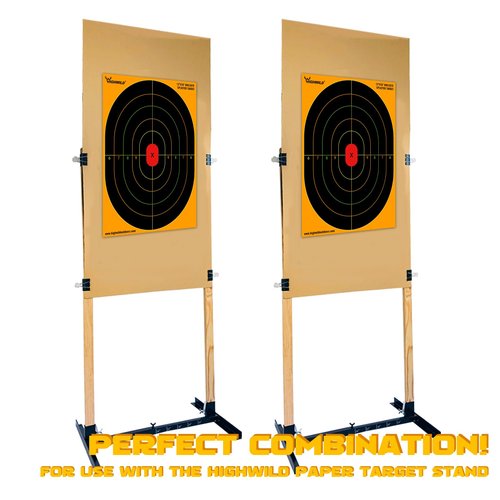 Highwild Bullseye Splatter Paper Targets - Splash Effect of Multiple Colors - 12x18 Inch (10 Pack)