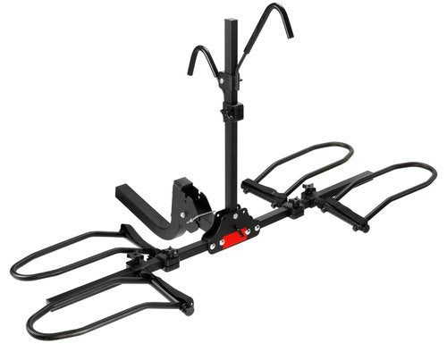 Rengue Hitch Bike Rack, Anti Wobble Smart Tilting Folding Bike Rack Hitch, 2-Bike 160 lbs Capacity, Ideal for Standard, Fat Tire and Electric Bike, 2-Inch Receiver