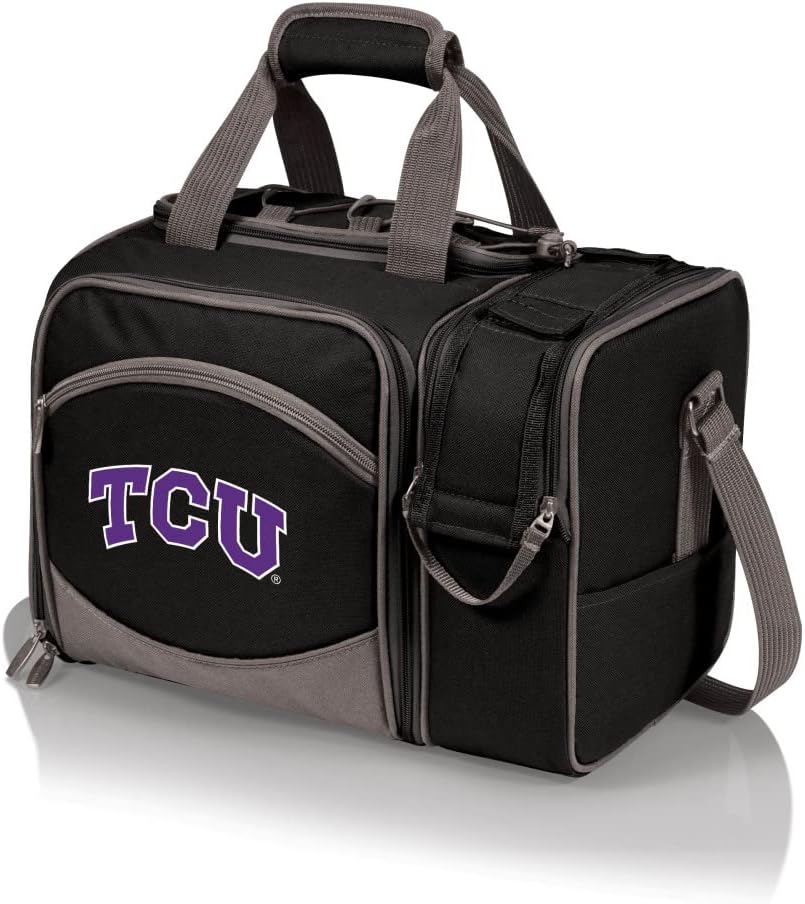 NCAA Malibu Cooler Picnic Basket - Insulated Tote with Complete Picnic Set