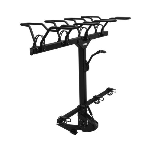 Thule Revert Vertical Hitch Bike Rack, Mountain Bike Rack for Trucks and Vans, Assisted Lift and Lower, 4 Bike Hitch Rack, e-Bike Compatible Vertical Rack, no Frame or Fork Contact