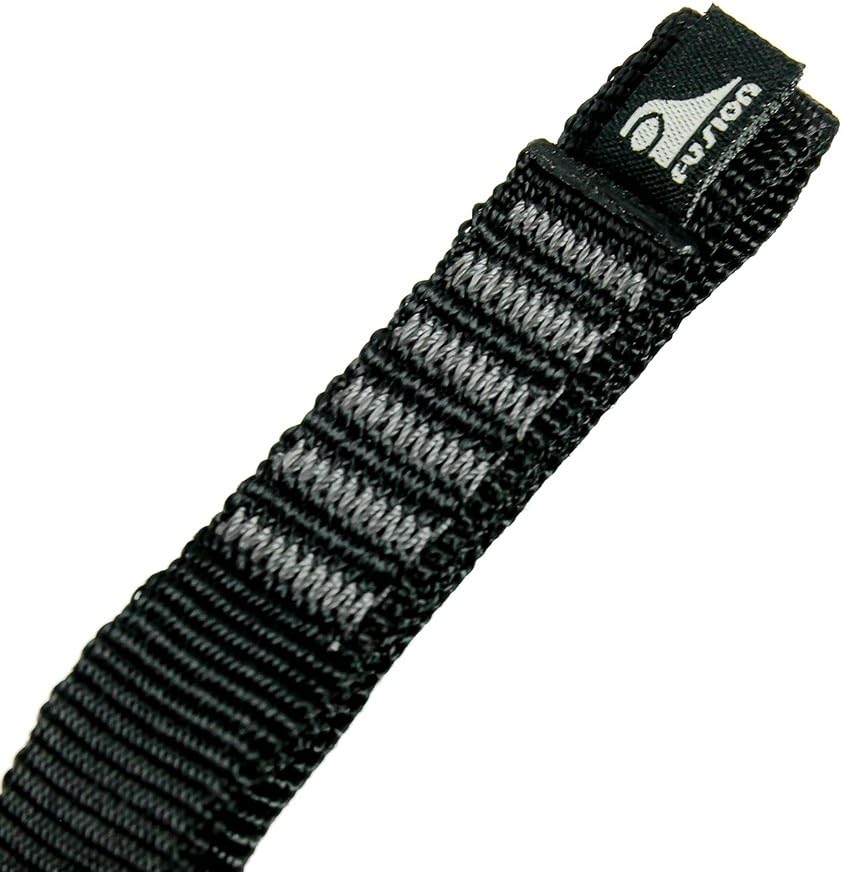 Fusion Climb 4-Pack 12cm Tactical Military Rescue Quickdraw Set with Contigua Straight Gate Black/Contigua Straight Gate Black Carabiners