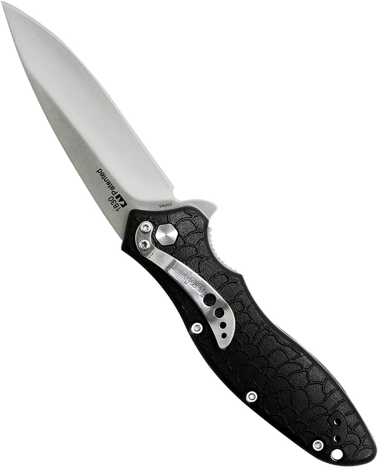 Kershaw Oso Sweet EDC Pocketknife, 3" 8Cr13MoV Steel Drop Point Blade, Assisted Folder Opening with Flipper, Liner Lock System, Black