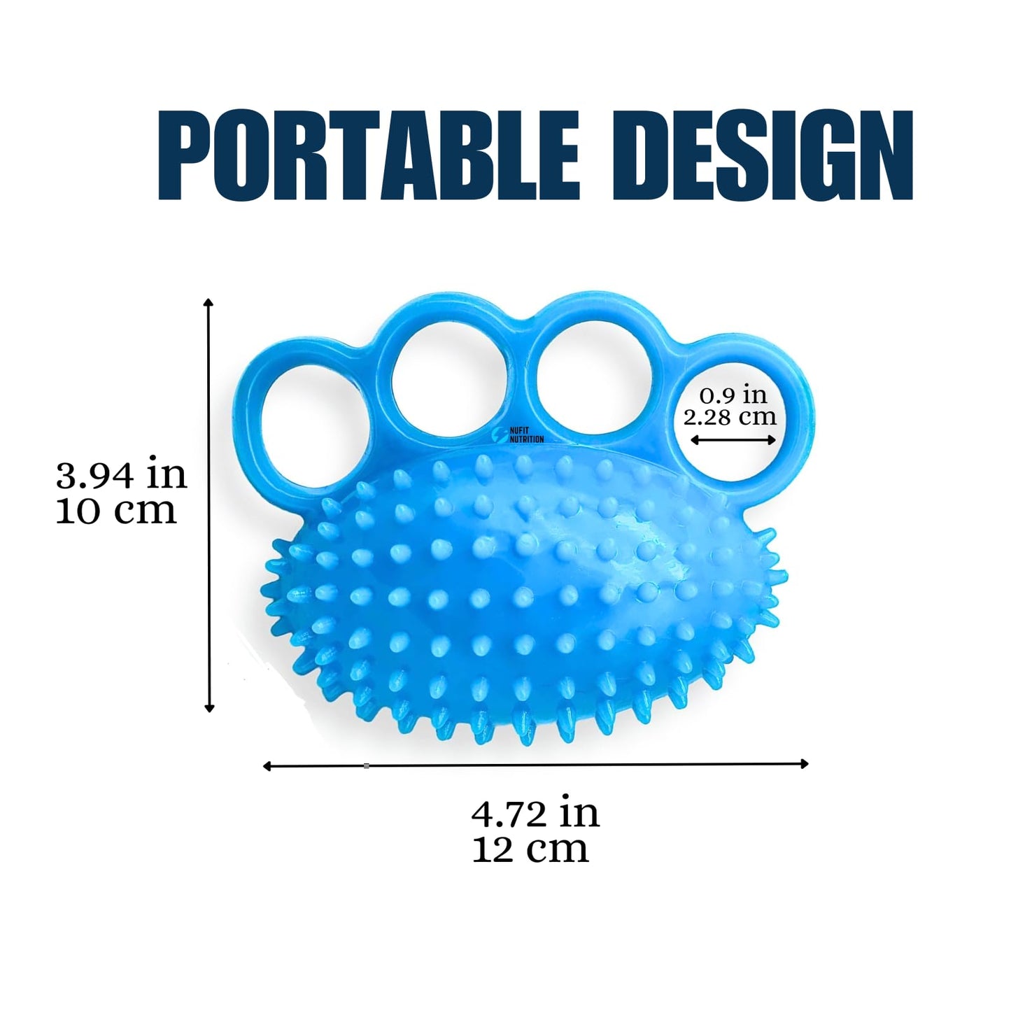 Hand Grip Strengthener & Finger Therapy Exercise Ball - Resistance Squeeze Ball and Massage Equipment for Stress Relief, Flexibility, Stroke Recovery, Arthritis, Anxiety, Physical Therapy, and Muscle Massage for Athletes, Musicians, Elderly, and Yoga Enth