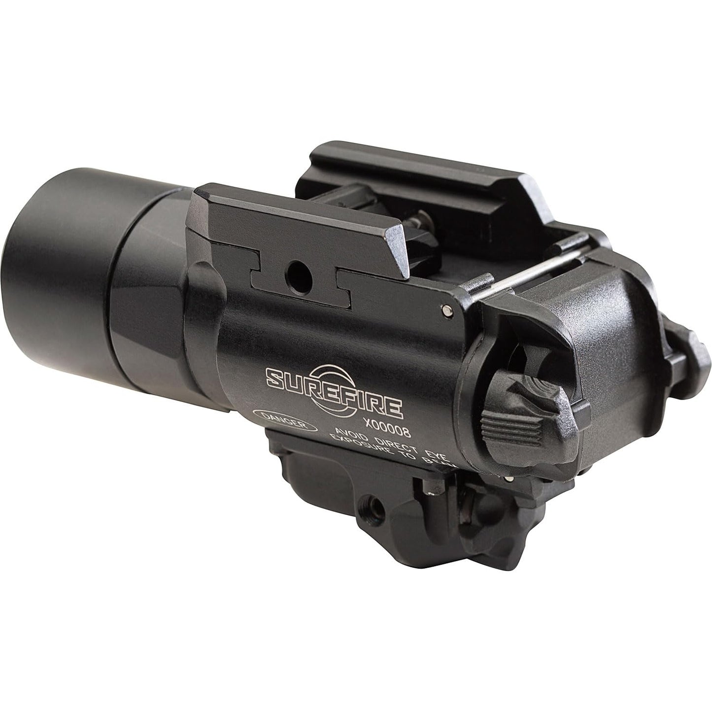 SureFire X400 Turbo 650 Lumen WeaponLight with 635 nm Red Laser, Universal/Pick Mount, 66,000 Candela, IPX4 Waterproof (X400T-A-RD)