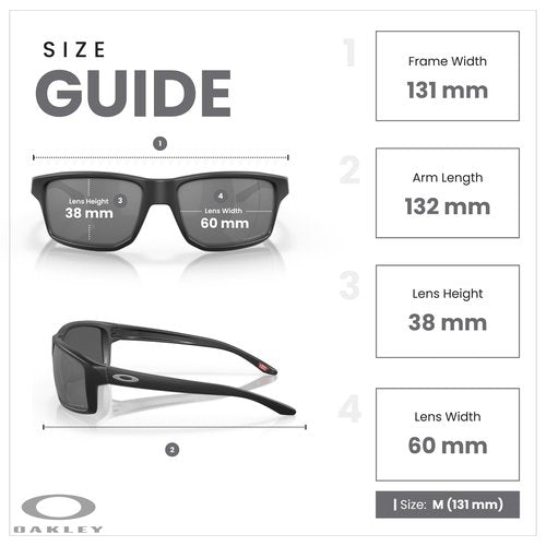 OAKLEY Gibston OO9449 944906 60MM Matte Black/Prizm Black Polarized Rectangular Sunglasses for Men+ Bundle Accessory Leash Kit, Microfiber Pouch
