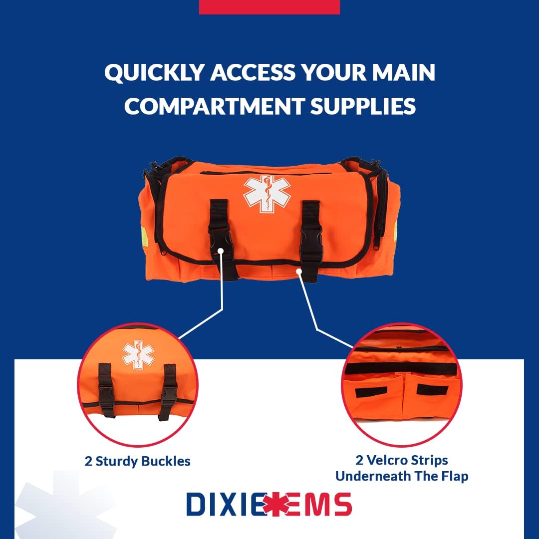 Trauma Bag for First Responders - Reflective Red Emergency Gear