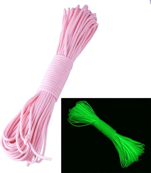 100FT 9 Strand 550 Luminous Glow in The Dark Paracord Parachute Cord