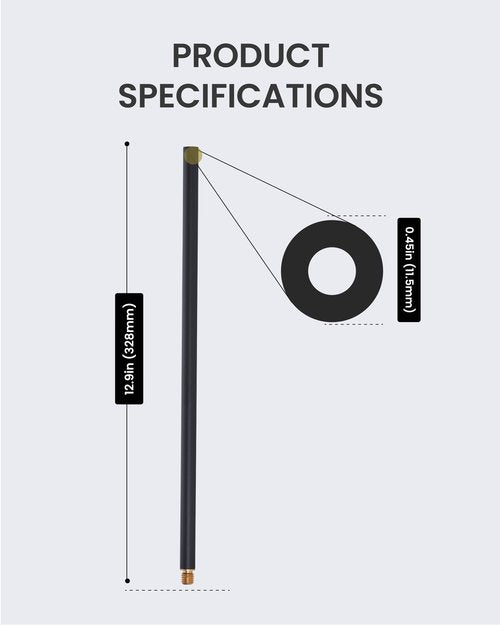 Claymore V1040 Extension Pole (Warm Gray) - Lightweight, Sturdy Tripod. Doubles Height. Camping, Outdoor Recreation, Indoors, Events, Cookouts.