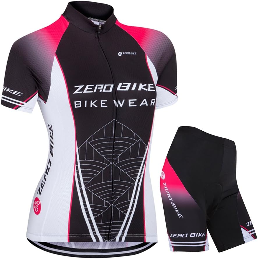 ZEROBIKE® Women's Short Sleeve Cycling Jersey Jacket Cycling Shirt Quick Dry Breathable Mountain Clothing Bike Top