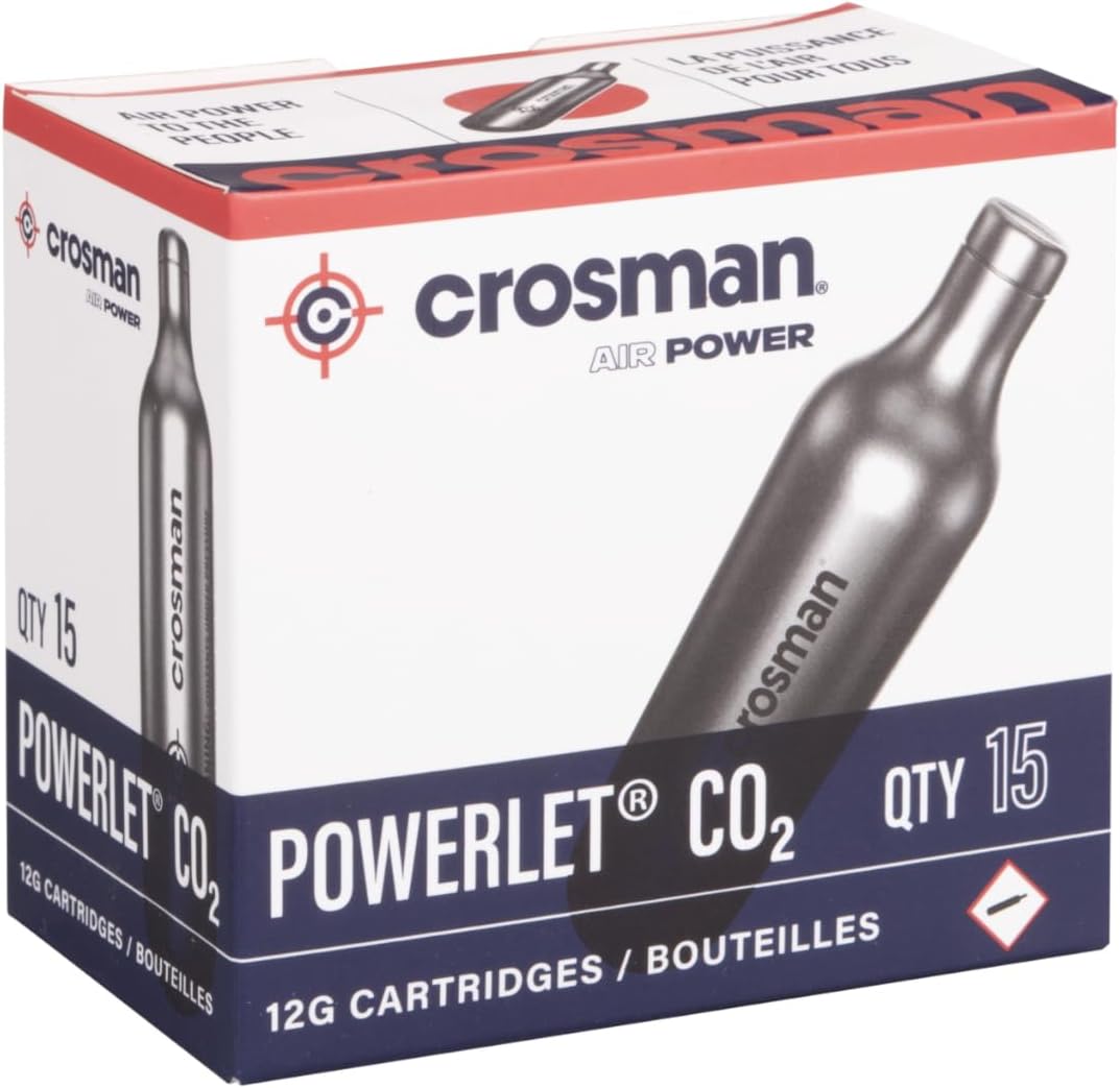 Crosman 15-Count CO2 Cartridges For Air Rifles And Air Pistols