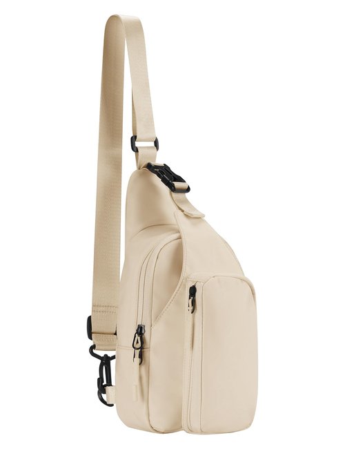 baleaf Small Sling Bag Women Crossbody Backpack Adjustable Strap Shoulder Chest Daypack Casual Traveling Hiking Daily White