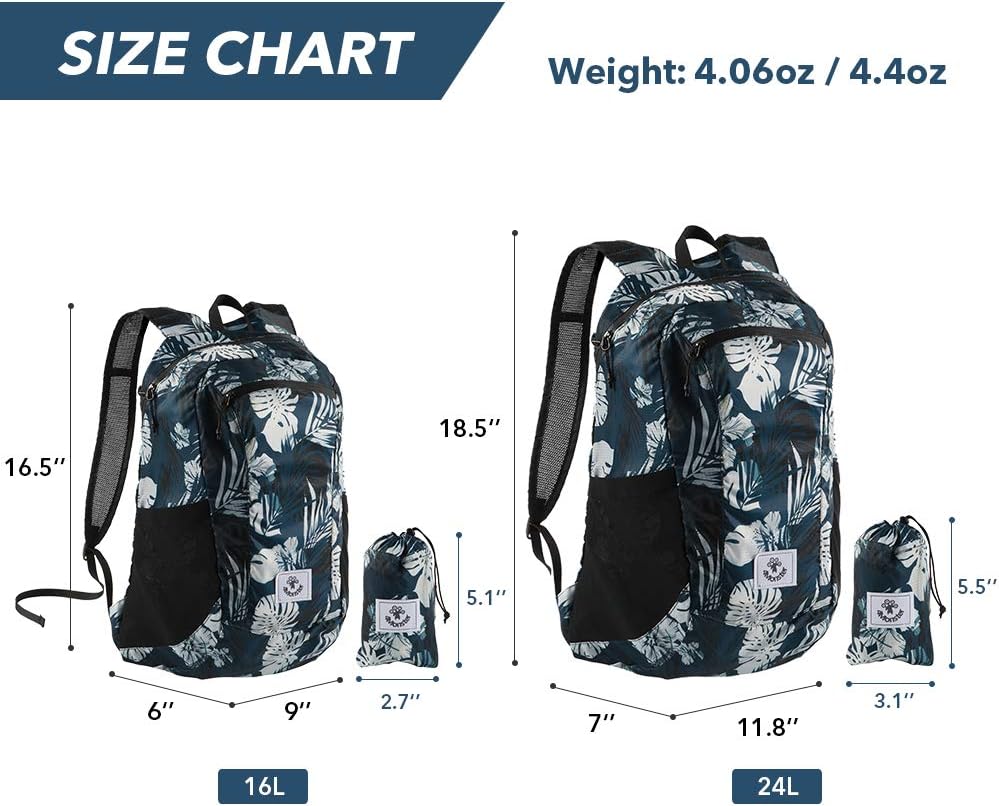 4Monster Hiking Daypack,Water Resistant Lightweight Packable Backpack for Travel Camping Outdoor
