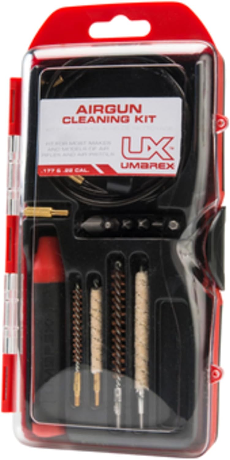 Umarex Air Gun Cleaning Kit for .177 & .22 Caliber - Rod, Brushes, Mops & More